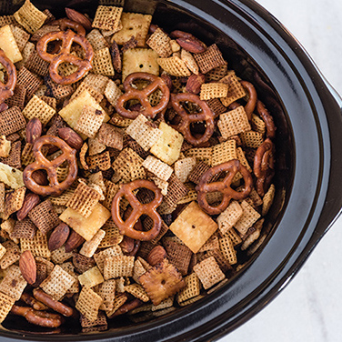 Slow Cooker Cereal Party Mix Recipe for Slow Cooker Cereal Party Mix